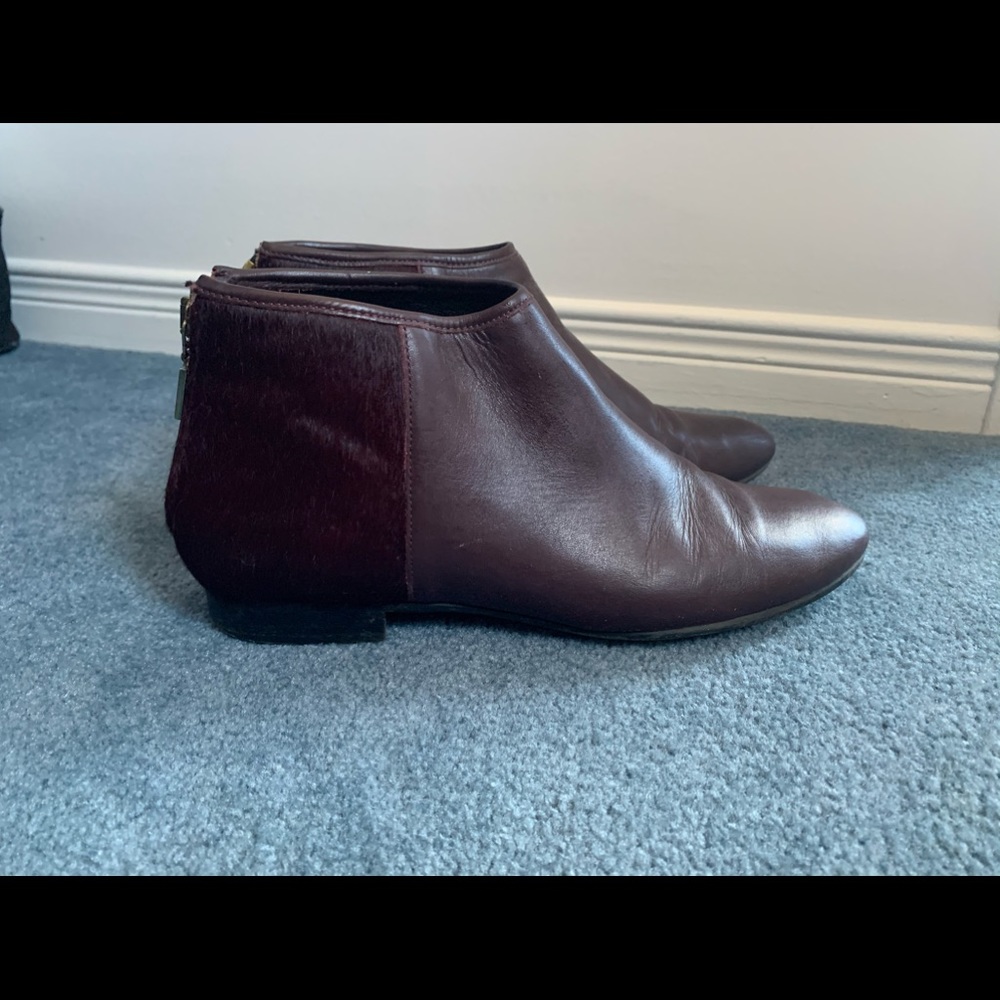 Burgundy boots